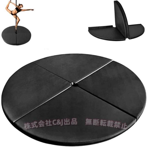 屋内ヨガ用の厚みのあるポールダンスマット、体操用エクササイズマット