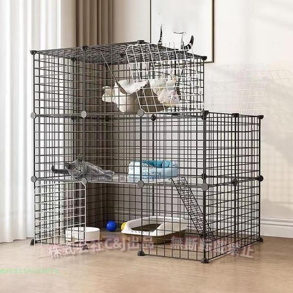 半額！　新品未使用　猫　ケージ　小動物などに 大型猫ケージ DIY 猫ベビーサークル 取り外し可 屋外エンクロージャC&J