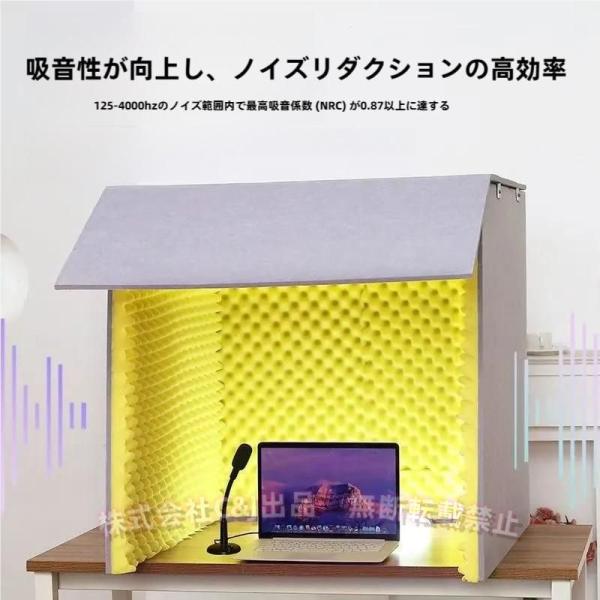 簡易防音室防音ボックス防音ブース1人用折りたたみC&J（株)吸音パネル