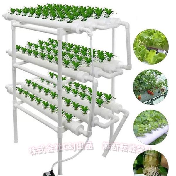 材質：この製品は、食品グレードのPVCパイプで作られています。壁の厚さ：2.0 mm、変形しにくく、耐腐食性、耐久性があり、美しいパイプの直径：63 mm、根が成長するのに十分なスペースを提供できます。ご注文が確認された後、自動循環システム...