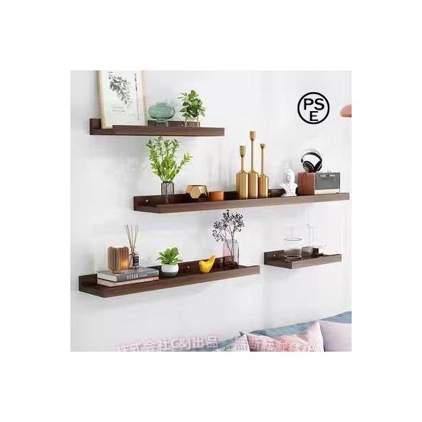 - 無垢材の壁掛け棚:天然木の使用、緻密な質感、テクスチャクリーニング美しい、環境に優しい家具、シンプルなデザインとパイン材の自然な色は、任意の部屋に統合することが容易になる- 空間利用と装飾：壁掛け棚は、リビングルーム、ベッドルーム、書斎...