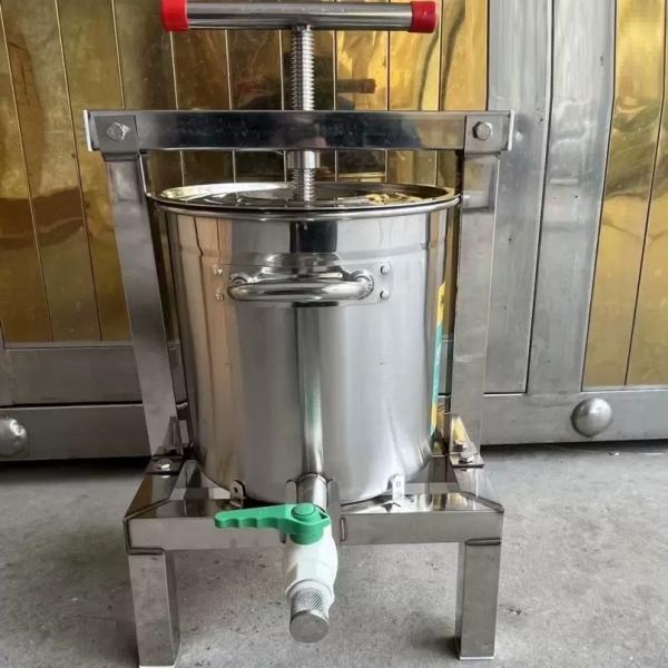 蜂蜜圧搾機 蜂蜜圧搾機 12L大容量 手動 はちみつ絞り機 蜜蝋ワックス対応C&J（株