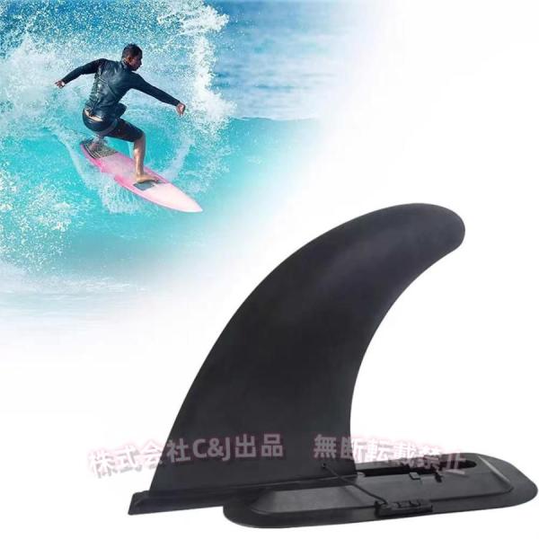 フィンボックスシステムのスライドおよびロック、インフレータブルパドルボード用の取り外し可能なセンターフィン高品質のPVC素材で構成されており、耐久性があり、頑丈です。簡単な保管と輸送に最適フィンにはフィンドックへの取り付け/取り外し用のクリ...