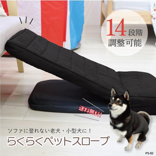 コンパクトで小型犬や高齢犬にやさしい登りやすいペットスロープ