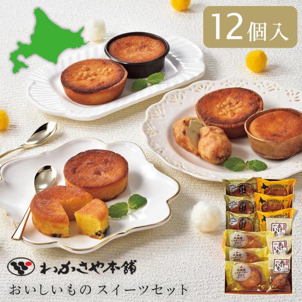 お菓子 ギフト スイーツ 北海道 わかさや本舗 おいしいものスイーツセット 12個 詰合せ