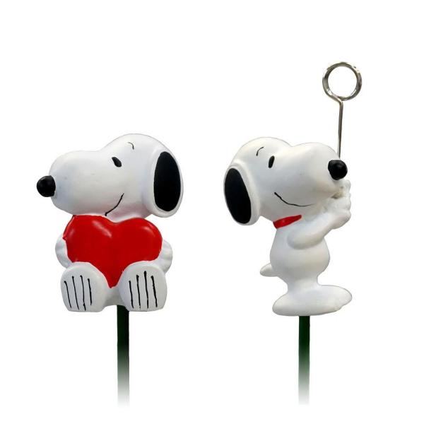 Peanuts Snoopy スヌーピー 正規逆輸入品 フラワーピック 各3本セット メッセージ Ks 1219 ハート