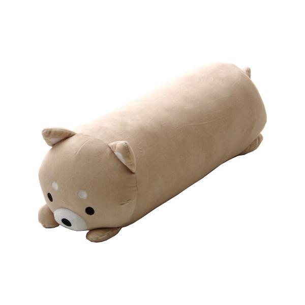 抱きまくら クッション ふわもち アニマル 抱き枕 柴犬 ベージュ セール価格 約 57cm かわいい イヌ ベロア生地 動物 洗える 癒される キャラクター 伸縮性