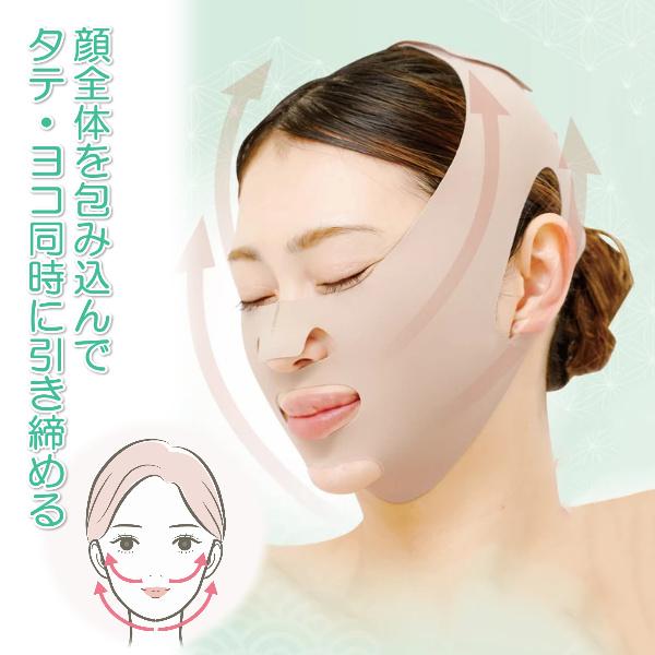 ◆顔全体を包み込んでタテ・ヨコ同時に引き締める！◆気になるフェイスサイズに！◆ワイドサイズのベルトが顔全体を包み込み、ほほ・あご輪郭を引き締めて小顔シルエットに！◆顔全体を包んでしっかり引締め！すき間時間や就寝時にも！■適応サイズ：あご・頭...
