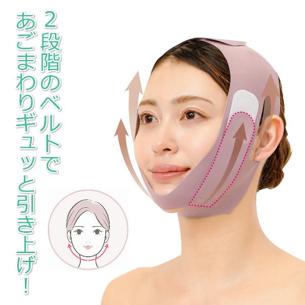 二重顎 二重あご 寝ながら 引き上げ 解消 マスク 補整 タルミ 頬 あご