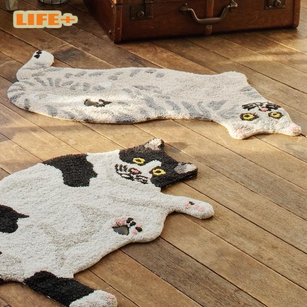 カワイイ リビングマット -cat- ラグマット カーペット ねこ ネコ