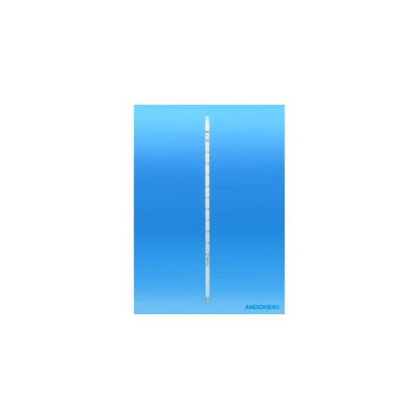安藤計器 水銀棒状温度計 （全長300mm） 1-28-104 （−10〜40℃）