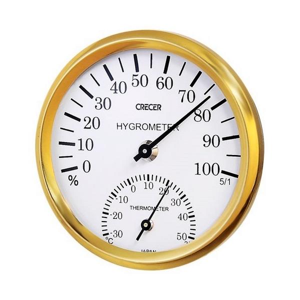 クレセル 温湿度計 （ホワイト） CR-101W （-30〜50℃）