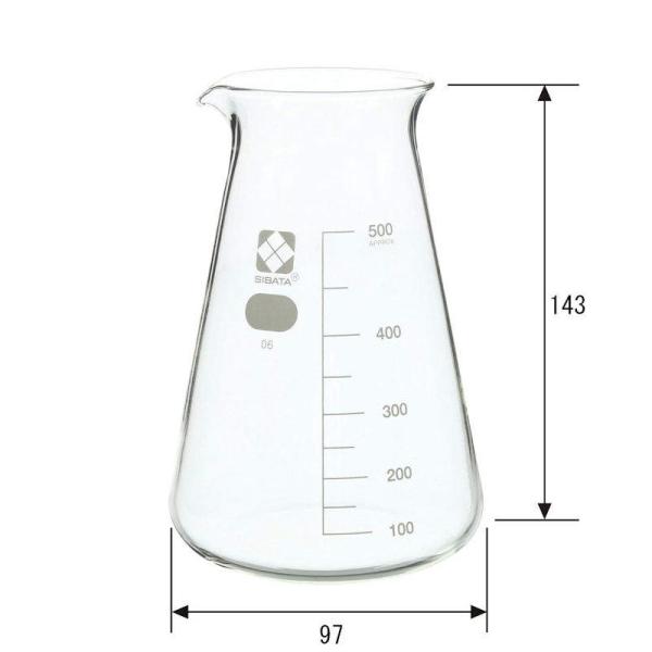 柴田科学 コニカルビーカー 500ml