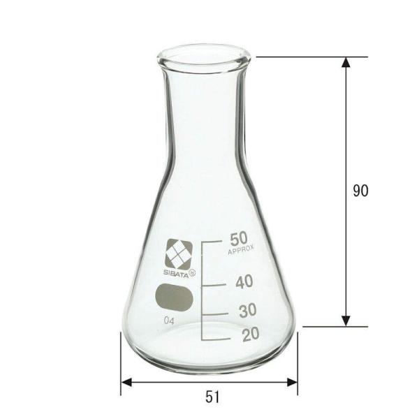 柴田科学 三角フラスコ 50ml