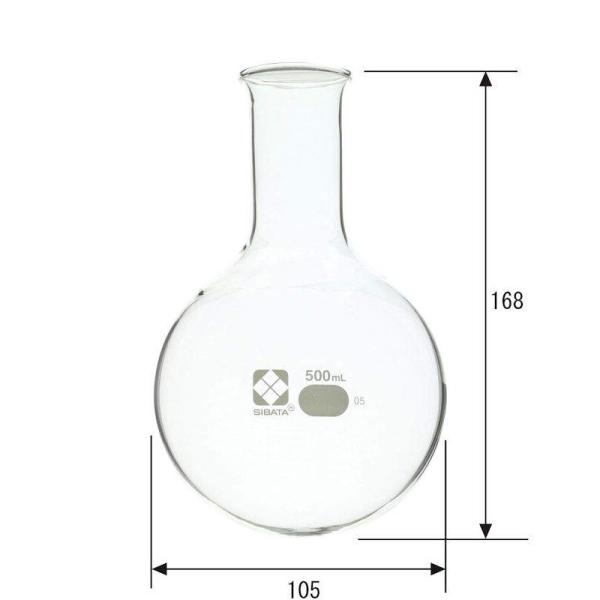 柴田科学 丸底フラスコ 500ml