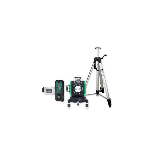 シンワ測定 レーザーロボ X line グリーン 受光器・三脚セット 71618