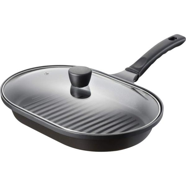 【商品名】　和平フレイズ 焼肉 焼き魚を手軽に オーバルパン 22×32cm IH・ガス対応 ランチーニ RB-1768 【商品説明】　・商品サイズ:約 幅42.5×奥行33.5×高さ10.7cm、重量:約1510g・本体:アルミニウム合金...