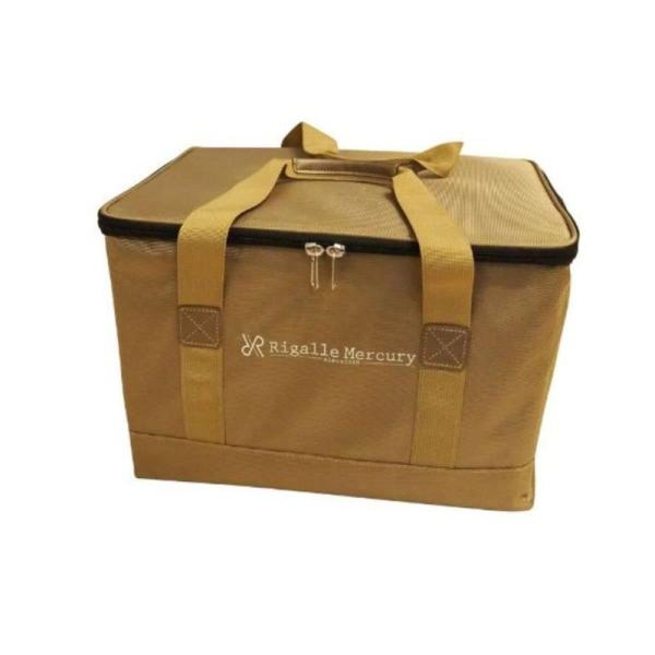 【商品名】　Rigalle Mercury 小物がひとつにまとまる 中型 コンテナボックス キャンプ 整理 ソフトコンテナ キャンプ 収納 キャンプ ボ 【商品説明】　・ダブルファスナーで開閉がスムーズなキャンプボックス・使用サイズ：約41...