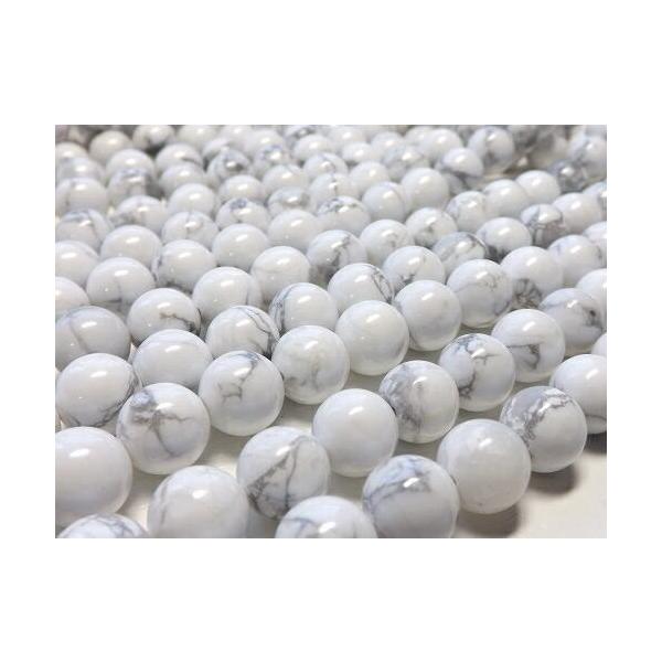 天然石　ハウライトAAA　ラウンド10ｍｍ　　１連売り