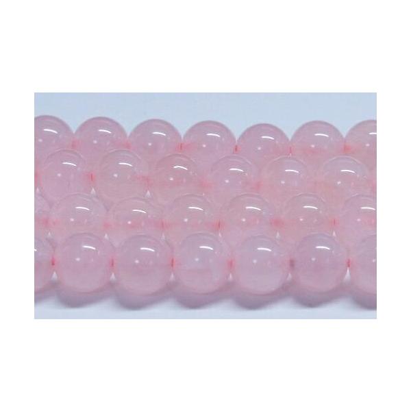 天然石　卸　ローズクォーツAA　8ｍｍ　１連売り