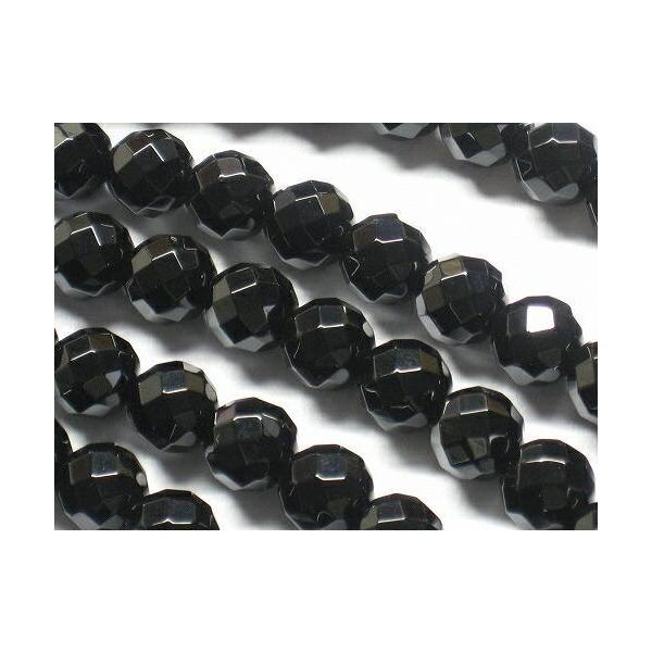 オニキスAAA　64面カット　8ｍｍ　１連売り【パワーストーン】