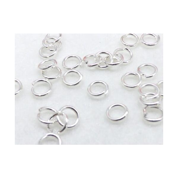 丸カン　6mm 白銀　50個入り　ph-0440-6mm
