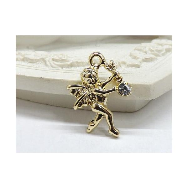 チャーム エンジェル 2個入り cha-0385 : 天然石卸問屋lifestone