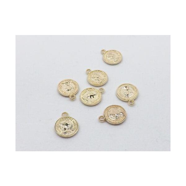 コイン　チャーム　ゴールド　5個入り　cha-0424