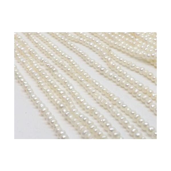 淡水パール　ポテト　2〜3mm　１連売り　
