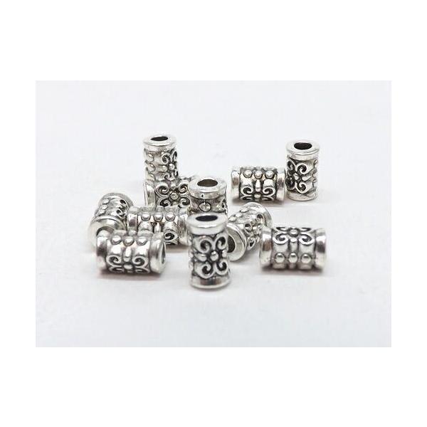メタルロンデル　　ビーズ　スペーサー アクセサリー　パーツ　10個入り　p-0636