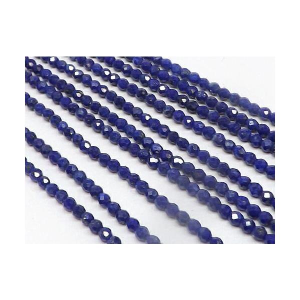 天然石　ラピスラズリ　カット2mm　　１連売り