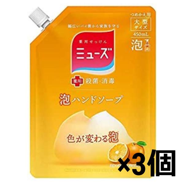 ミューズ 泡ハンドソープ フルーティフレッシュ 大型詰替450ml×3個セット