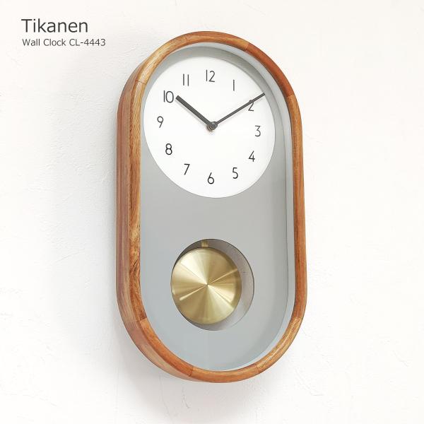 INTERFORM 掛け時計 おしゃれ 北欧 振り子時計 壁掛け時計 時計 壁掛け