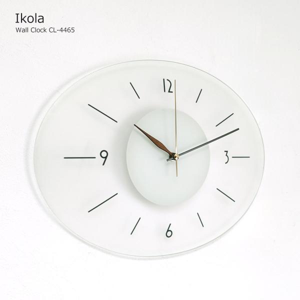 INTERFORM（インターフォルム） 壁掛け時計 掛け時計 ガラス おしゃれ