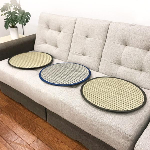 い草 座布団 クッション 円型 直径43cm 5枚セット お得 セール