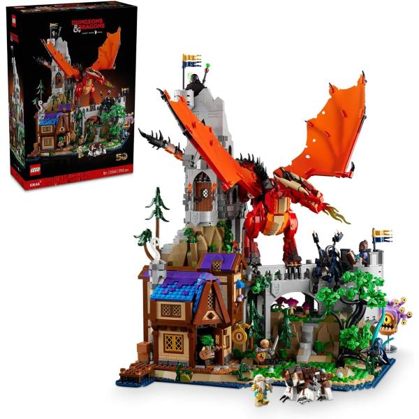 レゴ LEGO レゴブロック ドラゴン ダンジョンズ ドラゴンズ レッド 伝説 21348 アイデア