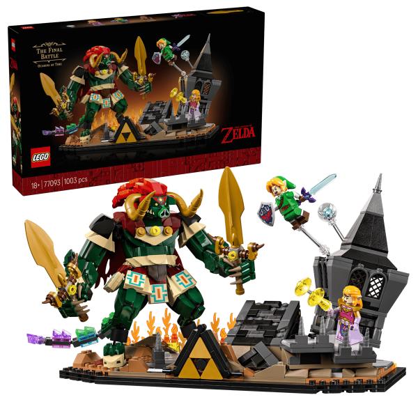 レゴ LEGO レゴブロック ゼルダ 伝説 時のオカリナ ガノン 最終決戦 リンク ゼルダ ガノンドロフ 77092