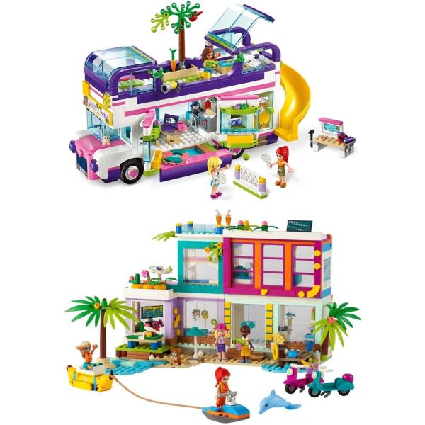 レゴ LEGO レゴブロック フレンズ バス ビーチハウス 旅行 車 41395 41709