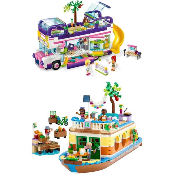 レゴ LEGO レゴブロック フレンズ バス ハウスボート 水上 旅行 41395 41702