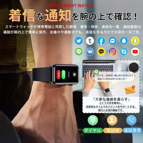 �X�}�[�g�E�H�b�`�u���l �̑g�� ���t�������́vECG�S�d�} �������� �A�_�l bluetooth5.3�ʘb ���� �̉� �S���� �����_�f ���y���� �����Ď� �����v 2026�V�o�� ���i�摜4
