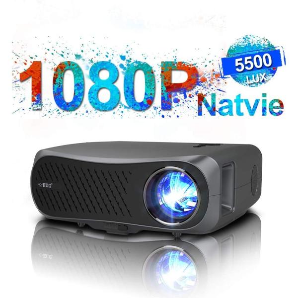 ネイティブ1080pプロジェクター 5500lm高輝度led Lcd ホームシアタープロジェクター 4k映画 ビデオ ゲームをサポート 5500lm高輝度led プロジェクター 台形 Lcd 001 Lifull