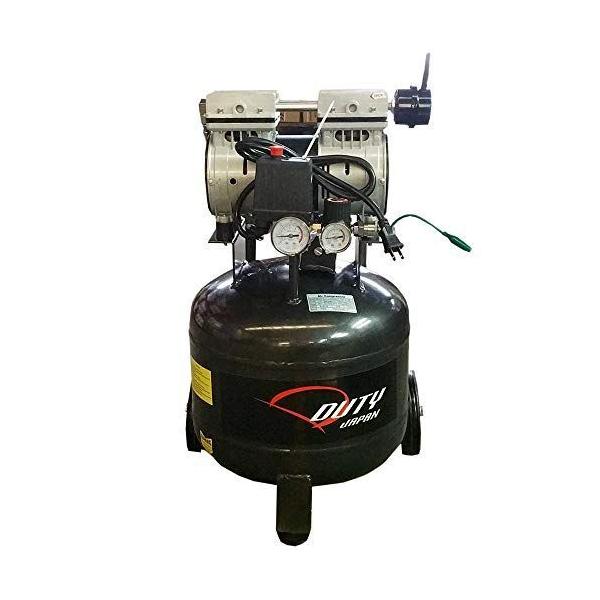 DUTY JAPAN ４０Ｌ高性能ツインピストン 縦型オイルレスコンプレッサー