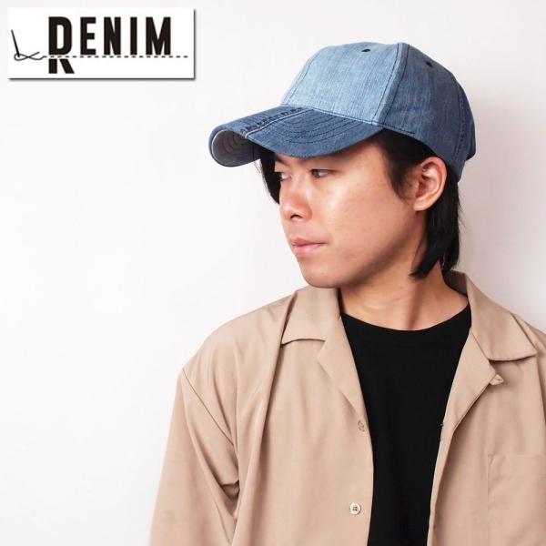 帽子 キャップ メンズ レディース RENIM リニム リメイクデニム ロ?キャップ ブルー フリーサイズ BA01501