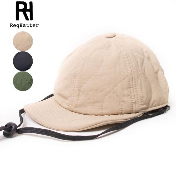 帽子 キャップ メンズ レディース ReqHatter ナイロン キルティング アンパイアキャップ RH618