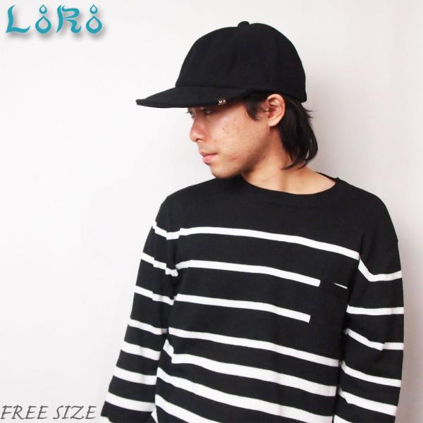 帽子 キャップ メンズ レディース LoRo ローロ ウールソフトキャップ フリーサイズ ブラック