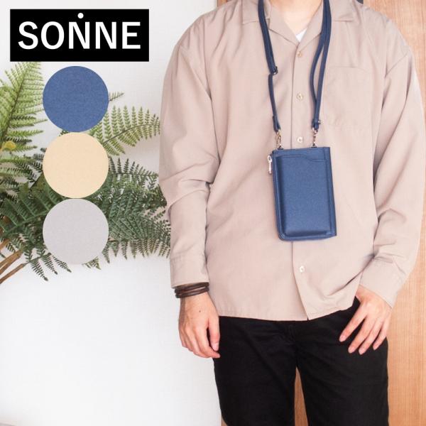 バッグ ショルダーバッグ メンズ レディース SONNE ゾンネ スマホショルダーバッグ レザー CLAUDIO sox017