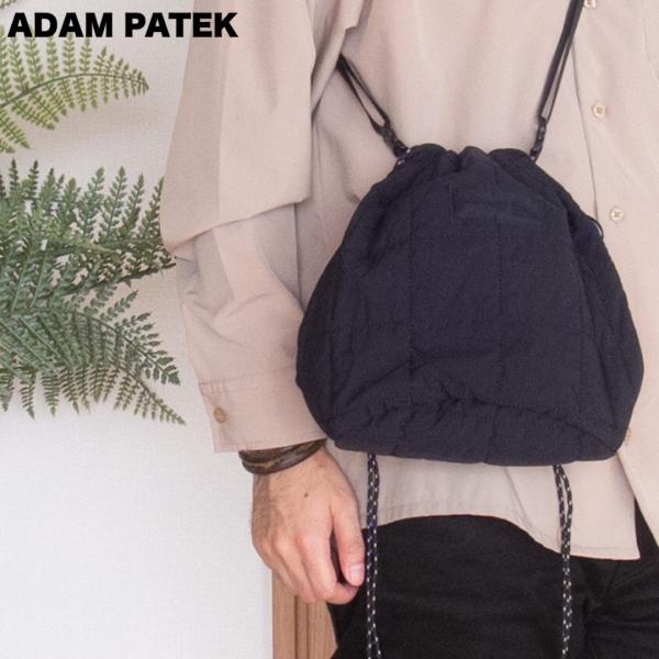 バッグ ショルダーバッグ ADAM PATEK アダムパテック スクエアキルト 巾着ショルダーバッグ AP2329005