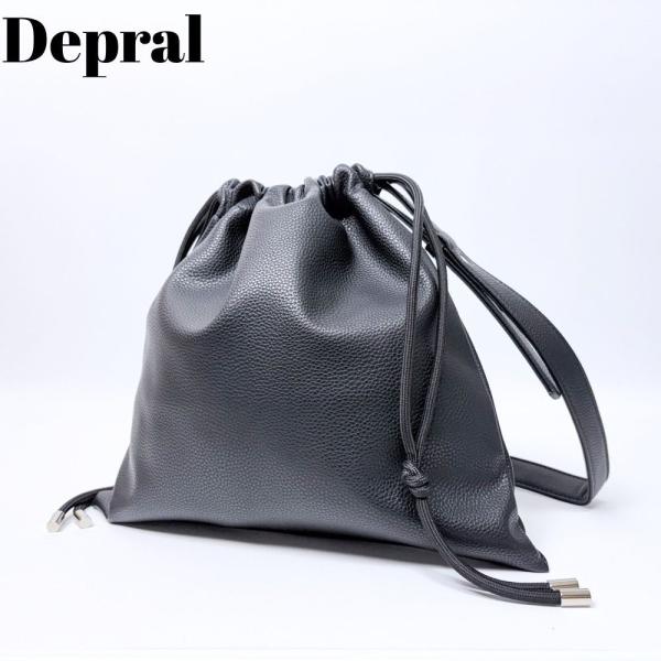 バッグ ショルダーバッグ Depral デプラル PU 巾着ショルダーバッグ ユニセックス inb-90093p