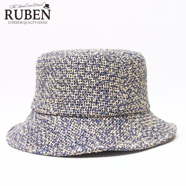 帽子 ハット メンズ レディース RUBEN ルーベン ミックスペーパーバケットハット RUS2216