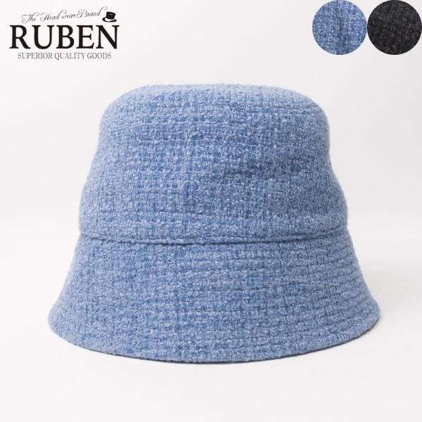帽子 ハット レディース RUBEN ルーベン ツイードバケットハット RUS8332